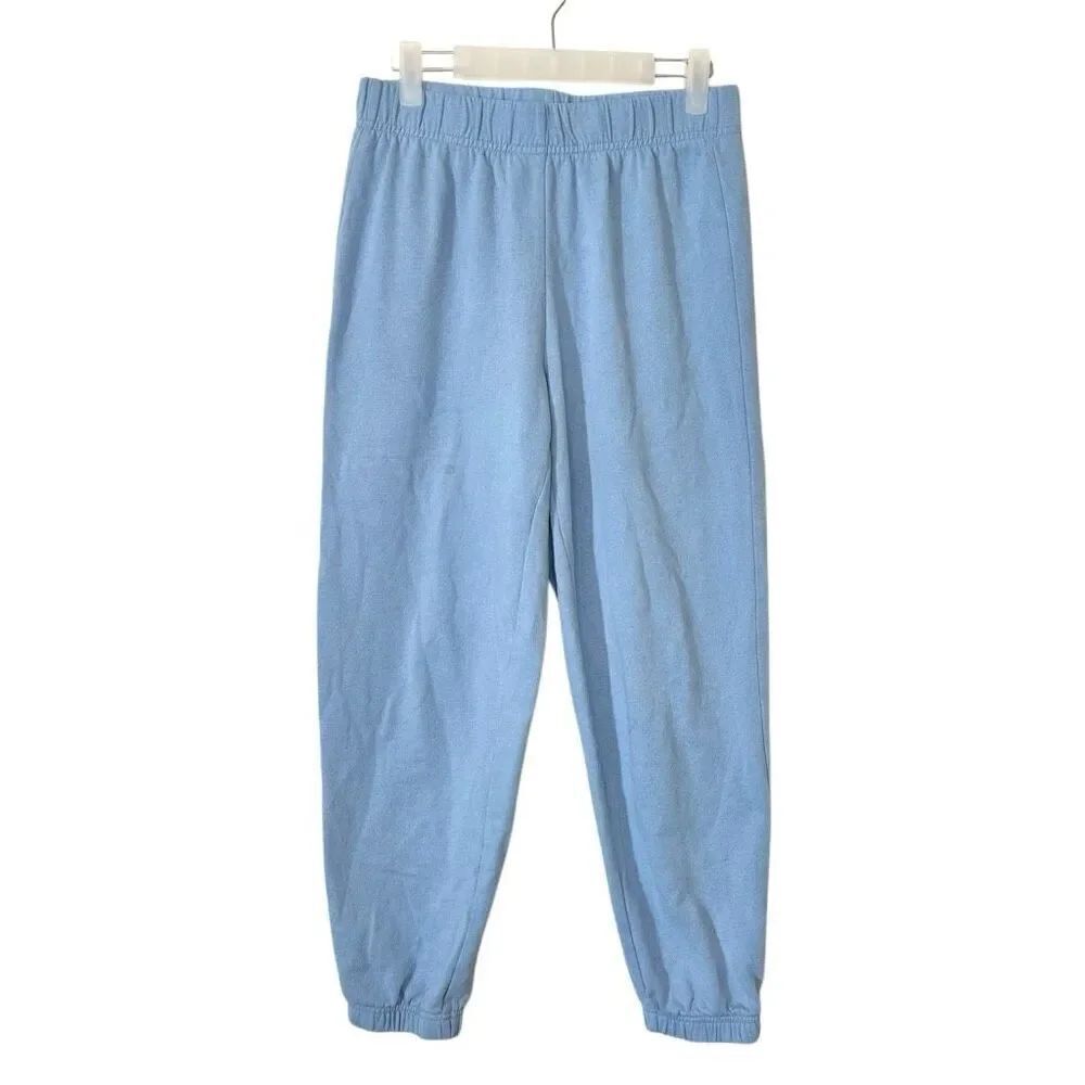 Lazypants Fleece Elastic Waist Pull-On Jogger Sweatpants Blue Size Small